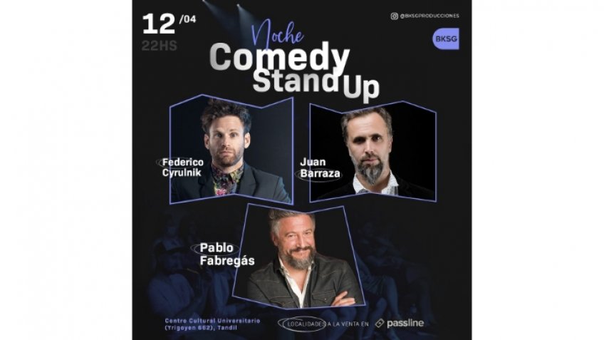 Tres grandes comediantes se presentarán en la "Noche Comedy Stand Up"
